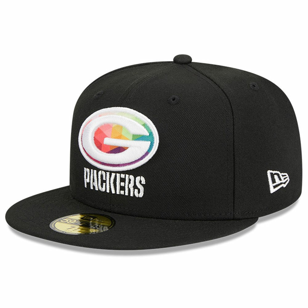 Green Bay Packers New Era 2023 NFL Crucial Catch 59FIFTY Fitted Hat Black - NFL