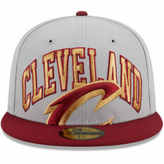 New Era - Cleveland Cavaliers Tip-Off Two-Tone 59FIFTY Fitted Hat - Gray/Wine