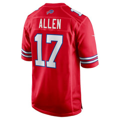 Josh Allen Buffalo Bills Alternate Game Jersey Red - Nike