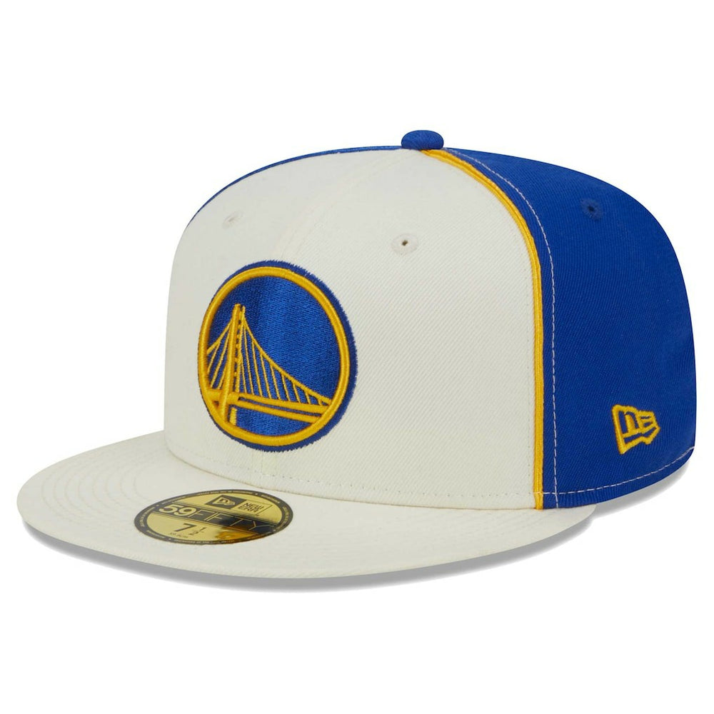 New Era - Golden State Warriors Piped Pop Panel 59FIFTY Fitted Hat - Cream