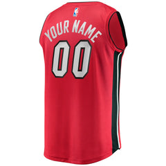 Fanatics - Miami Heat Fast Break Custom Jersey - Red - Statement Edition