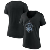 NBA - Memphis Grizzlies Women's Team Pride V-Neck T-Shirt - Black