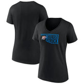 NBA - Oklahoma City Thunder Women's Team Pride V-Neck T-Shirt - Black