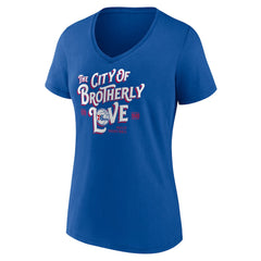 NBA - Philadelphia 76ers Women's Team Pride V-Neck T-Shirt - Royal