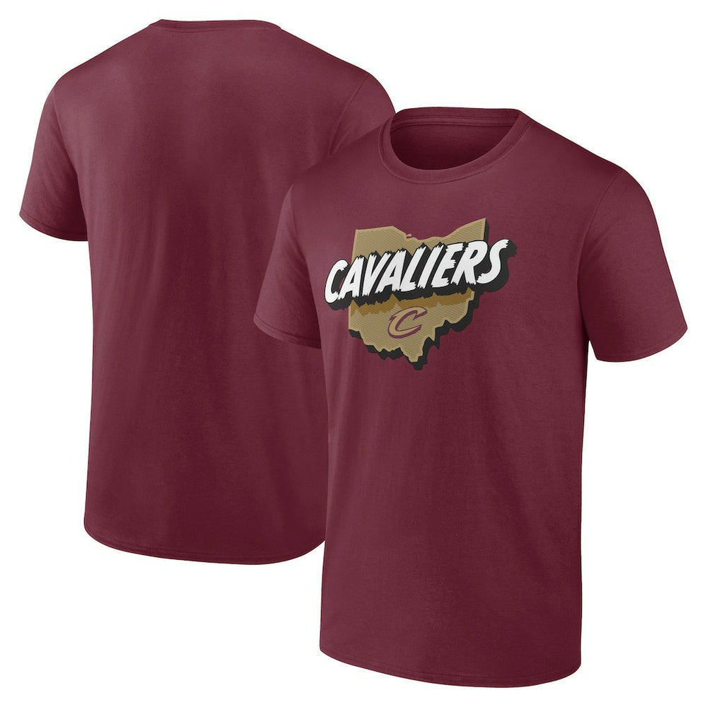 NBA - Cleveland Cavaliers Announcer T-Shirt - Wine