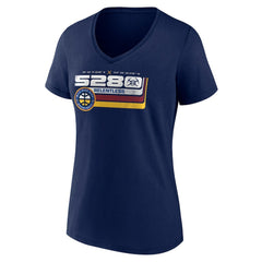 NBA - Denver Nuggets Women's Announcer V-Neck T-Shirt - Navy