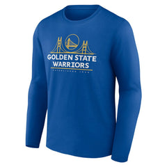 NBA - Golden State Warriors Announcer Long Sleeve T-Shirt - Royal