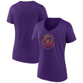NBA - Los Angeles Lakers Women's Announcer V-Neck T-Shirt - Purple