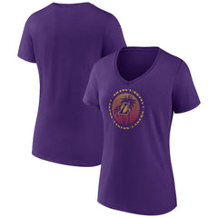 NBA - Los Angeles Lakers Women's Announcer V-Neck T-Shirt - Purple