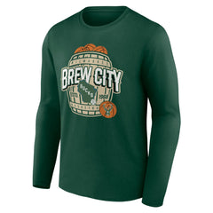 NBA - Milwaukee Bucks Announcer Long Sleeve T-Shirt - Hunter Green