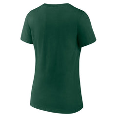 NBA - Milwaukee Bucks Women's Announcer V-Neck T-Shirt - Hunter Green