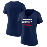 NBA - Washington Wizards Women's Timeout V-Neck T-Shirt - Navy