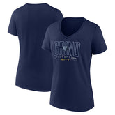 NBA - Memphis Grizzlies Women's Huddle V-Neck T-Shirt - Navy