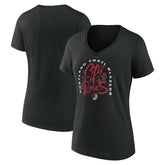 NBA - Portland Trail Blazers Women's Huddle V-Neck T-Shirt - Black