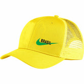 Nike Brazil National Team Classic99 Trucker Snapback Hat - Yellow