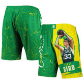 Mitchell & Ness - Larry Bird Boston Celtics Hardwood Classics Player Burst Shorts - Kelly Green
