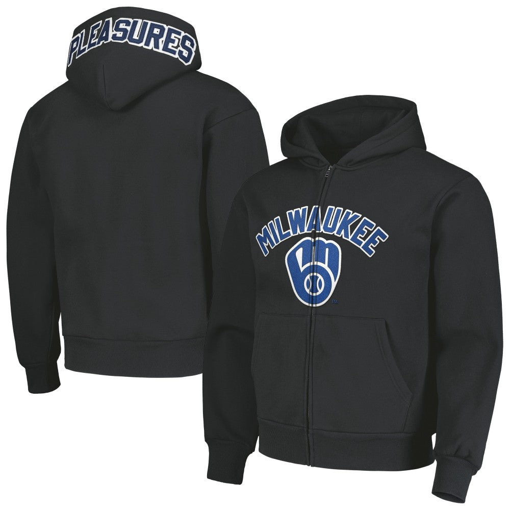 Milwaukee Brewers PLEASURES Opening Day Full-Zip Hoodie Clearance
