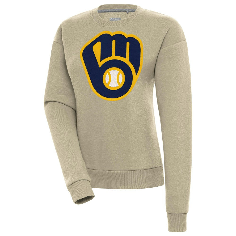 Milwaukee Brewers Antigua Women's Victory Pullover Sweatshirt Clearance