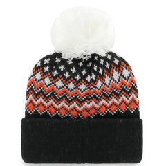 Cincinnati Bengals '47 Women's Elsa Cuffed Knit Hat with Pom Black - 47 brand