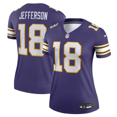 Justin Jefferson Minnesota Vikings Women's Alternate Legend Player Performance Top Purple - Nike