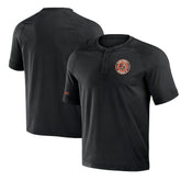 Cincinnati Bengals NFL x Darius Rucker Collection Washed Raglan Henley T-Shirt Black - Fanatics