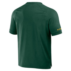 Green Bay Packers NFL x Darius Rucker Collection Washed Raglan Henley T-Shirt Green - Fanatics