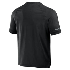Las Vegas Raiders NFL x Darius Rucker Collection Washed Raglan Henley T-Shirt Black - Fanatics