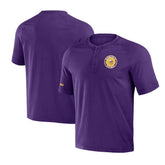 Minnesota Vikings NFL x Darius Rucker Collection Washed Raglan Henley T-Shirt Purple - Fanatics