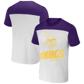 Minnesota Vikings NFL x Darius Rucker Collection Colorblocked T-Shirt Cream - Fanatics