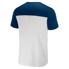 Seattle Seahawks NFL x Darius Rucker Collection Colorblocked T-Shirt White/College Navy - Fanatics