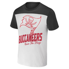 Tampa Bay Buccaneers NFL x Darius Rucker Collection Colorblocked T-Shirt White/Pewter - Fanatics