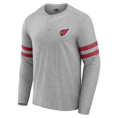 Arizona Cardinals NFL x Darius Rucker Collection Henley Long Sleeve T-Shirt Heather Gray - Fanatics