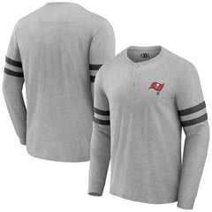 Tampa Bay Buccaneers NFL x Darius Rucker Collection Henley Long Sleeve T-Shirt Heather Gray - Fanatics