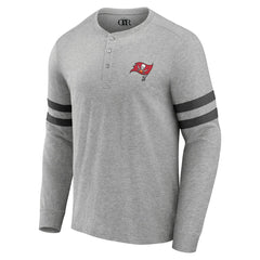 Tampa Bay Buccaneers NFL x Darius Rucker Collection Henley Long Sleeve T-Shirt Heather Gray - Fanatics