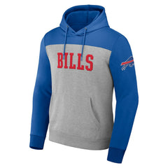 Buffalo Bills NFL x Darius Rucker Collection Color Blocked Pullover Hoodie Heather Gray - Fanatics