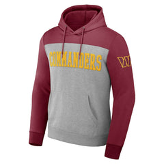 Washington Commanders NFL x Darius Rucker Collection Color Blocked Pullover Hoodie Heather Gray - Fanatics