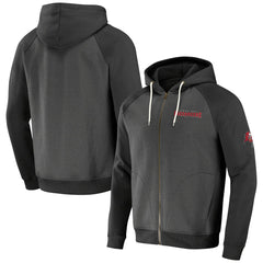 Tampa Bay Buccaneers NFL x Darius Rucker Collection Raglan Full-Zip Hoodie Pewter - Fanatics