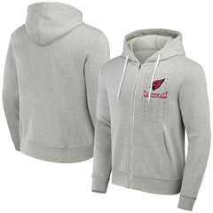 Arizona Cardinals NFL x Darius Rucker Collection Domestic Full-Zip Hoodie Heather Gray - Fanatics