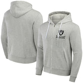 Las Vegas Raiders NFL x Darius Rucker Collection Domestic Full-Zip Hoodie Heather Gray - Fanatics