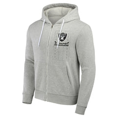 Las Vegas Raiders NFL x Darius Rucker Collection Domestic Full-Zip Hoodie Heather Gray - Fanatics