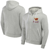 Washington Commanders NFL x Darius Rucker Collection Domestic Full-Zip Hoodie Heather Gray - Fanatics