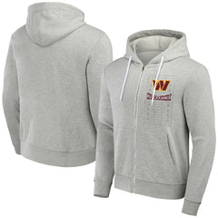Washington Commanders NFL x Darius Rucker Collection Domestic Full-Zip Hoodie Heather Gray - Fanatics