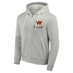Washington Commanders NFL x Darius Rucker Collection Domestic Full-Zip Hoodie Heather Gray - Fanatics