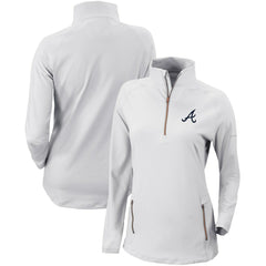 Atlanta Braves Columbia Women's Omni-Wick Outward Nine Quarter-Zip Pullover Top Near Me