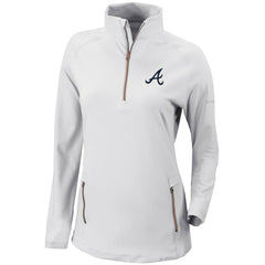 Atlanta Braves Columbia Women's Omni-Wick Outward Nine Quarter-Zip Pullover Top Near Me