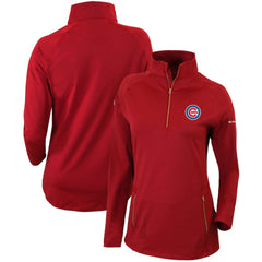 Chicago Cubs Columbia Women's Omni-Wick Outward Nine Quarter-Zip Pullover Top for sale
