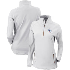 Cleveland Guardians Columbia Women's Omni-Wick Outward Nine Quarter-Zip Pullover Top for sale