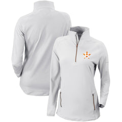 Houston Astros Columbia Women's Omni-Wick Outward Nine Quarter-Zip Pullover Top Near Me