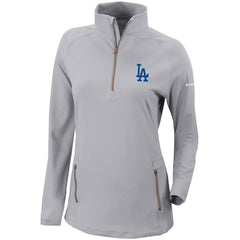 Los Angeles Dodgers Columbia Women's Omni-Wick Outward Nine Quarter-Zip Pullover Top Online
