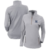 New York Yankees Columbia Women's Omni-Wick Outward Nine Quarter-Zip Pullover Top On Sale